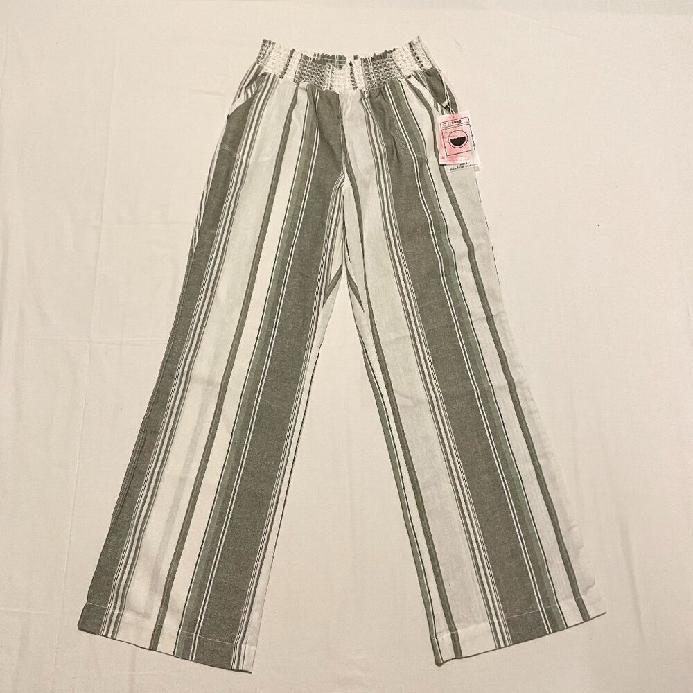 Ci Sono Linen Collection Striped Pants Womens Size XL